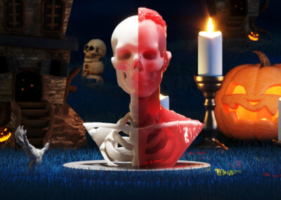 Busto Sergio halloween
